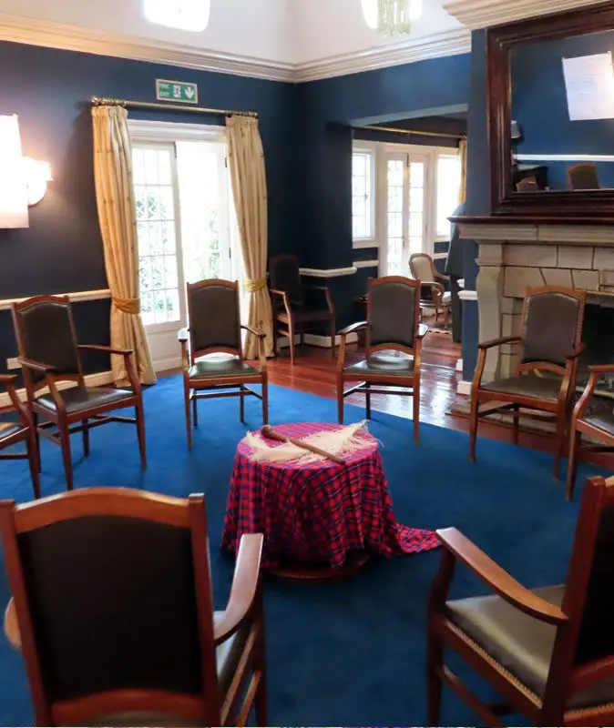Leaders Circle Kenya - Prepared meeting room at Muthaiga Club in Nairobi